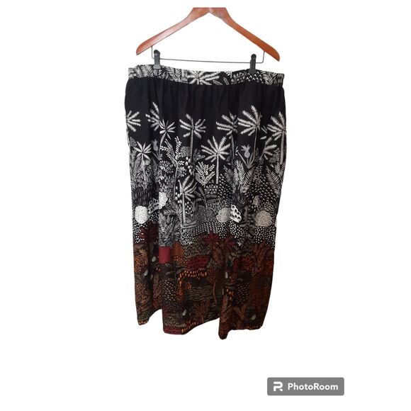 Sandra Cunningham Designs Women's Black and Brown Multicolor Skirt - Picture 5 of 10